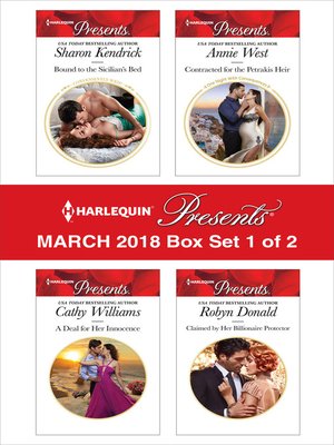 cover image of Harlequin Presents March 2018--Box Set 1 of 2
